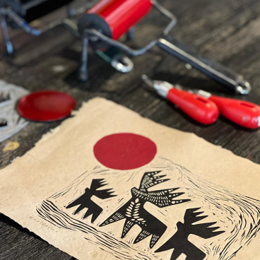 Yılbaşı Temalı Linol Baskı Atölyesi